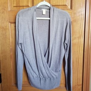 H&M Basic Open Front Lightweight Pullover Sweater